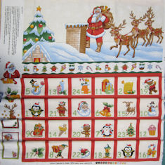 Christmas  Advent Calendar . Panel size 60 x 110cm  Nutex 89920