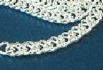 BDN55CS Closed Link 5mm Overlapping, Silver Plated, 1 metre