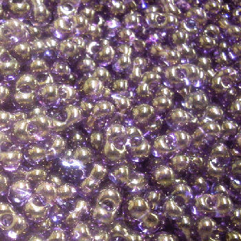 KID47 Purple Lustre Kidney Beads