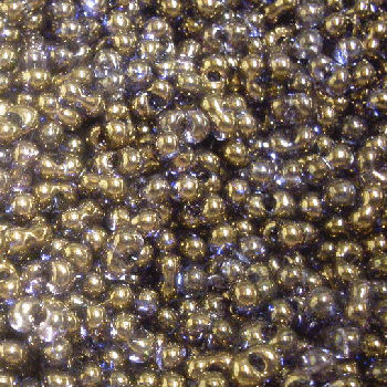 KID48 Copper Lustre Kidney Beads