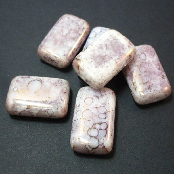 MAR014 Lavendar Marble Beads x 10