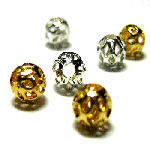 SSC13 5 mm Round Filigree Bead x 18 beads