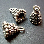 STA27 S.Plated Cone Charm x 1 