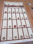Amazing Stars Advent Calendar 60 x 110cm PANEL .designed by Stoffa fabrics and printed in Japan . 