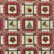 Chatham  Glyn Christmas Patchwork Tapestry- style 