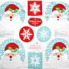 Christmas Cheer Place Mats- cheery father christmas to brighten up any table. 