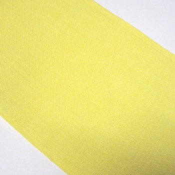 150mm Plain Edged Soft Yellow Linen Band