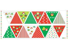 Christmas Hoots Bunting Panel by Nutex