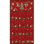 Frosty Snowflake Advent Calendar Red 23 19