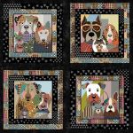 Dogs - four panels 