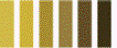 Appletons Wools 311-316 BROWN OLIVE . six shades light to dark 