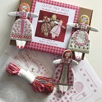 Three Little Folk Dolls Nancy Nicholson