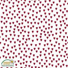 Stoffa Nordic Hygge - Red Hearts 4497-0056