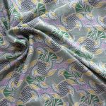 Green Twists printed viscose per half metre 7129