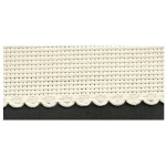 Aida Band 10cm wide ecru scallop edge 1 metre 7195 3