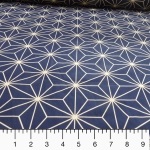 Japanese giant geometric print Sashiko Backers 1 metre 78790 Navy