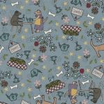 Good Boy and Kitty  by Lynette Anderson 81280 -4 denim 
