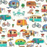 Get Away Beachside Caravans  89510 Don't miss this fabric at this price ! 
