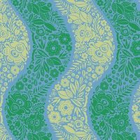 Anna Maria Textiles Perennial Borders Village Path Sea  AMT139 64C