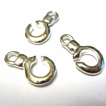 BDN102 Silver Plated Duet clasp x 2 pairs