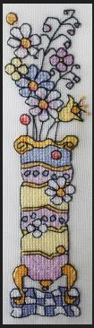 Bookmark Flowers for the Ukraine Tall Vase BM022