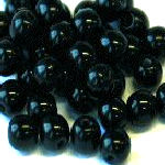 BMB54 4mm Black Round Beads