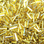 BUG23S/G 6.5mm Glass Bugle beads