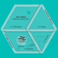 4 in 1 Hexie  Ruler by Creative Grids CGRSM1