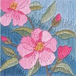 Silken Long Stitch  Camellias SLS14
