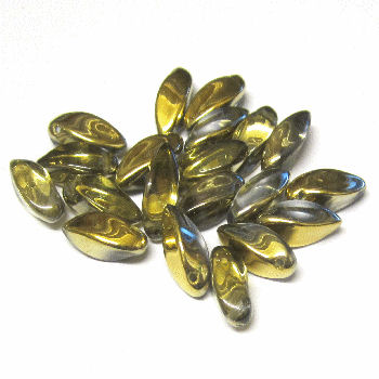 DRO08 Gold Drop beads x 20 beads