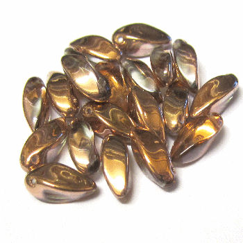 DRO09 Copper Drop beads x 20 beads