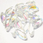 DRO10 Shiny Clear Drop beads x 20 beads