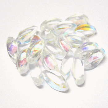 DRO10 Shiny Clear Drop beads x 20 beads