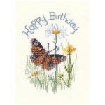 Butterfly and Daisies card  by Bothy Threads DWCDG24