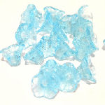 FLO07 turquoise floral bead