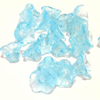 FLO07 turquoise floral bead