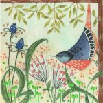 Flights of Fancy Nuthatch Embroidery ELH5