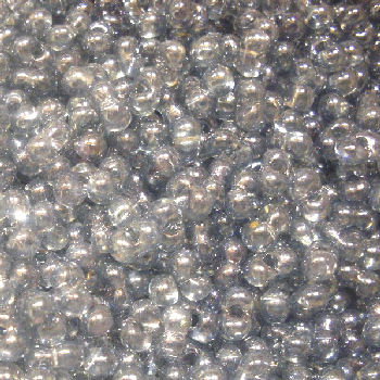 KID43 Grey Lustre Kidney Beads