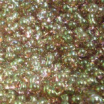 KID46 Pink Lustre Kidney Beads