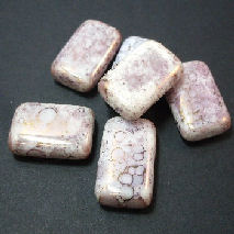 MAR014 Lavendar Marble Beads x 10