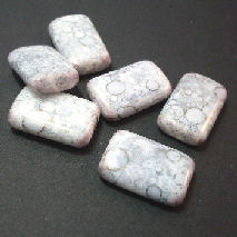 MAR015 Grey Marble Beads x 10