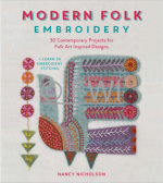 Modern Folk  Embroidery by Nancy Nicholson