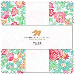  Northcott Fabrics Quilting in Bloom tiles