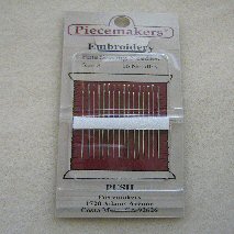 Piecemakers Embroidery Needles size 7or 8