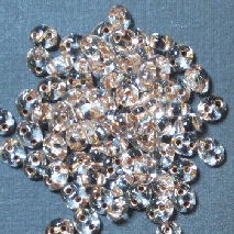 PTB09 Preciosa  Glass Twin Beads copper lined