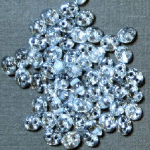 PTB10 Preciosa  Glass Twin Beads shiny grey 