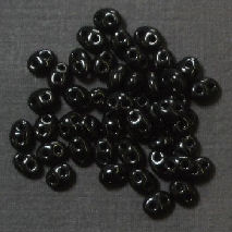 PTB12 Preciosa  Glass Twin Beads black 