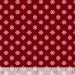 Marcus Fabrics Midnight Meadow Daisy red R650847