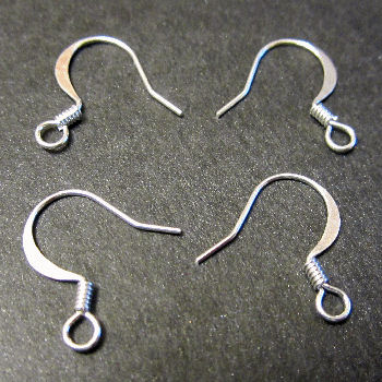 RAT15ES/G Plain Earring Wire, 2 pairs