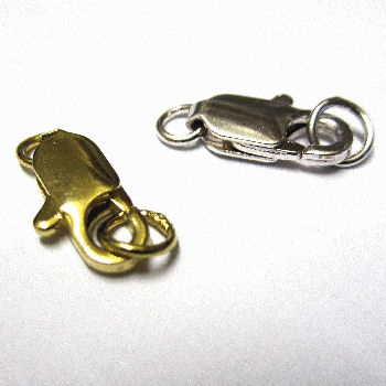 RAT2R10 Lobster clasp with ring at either end x 2